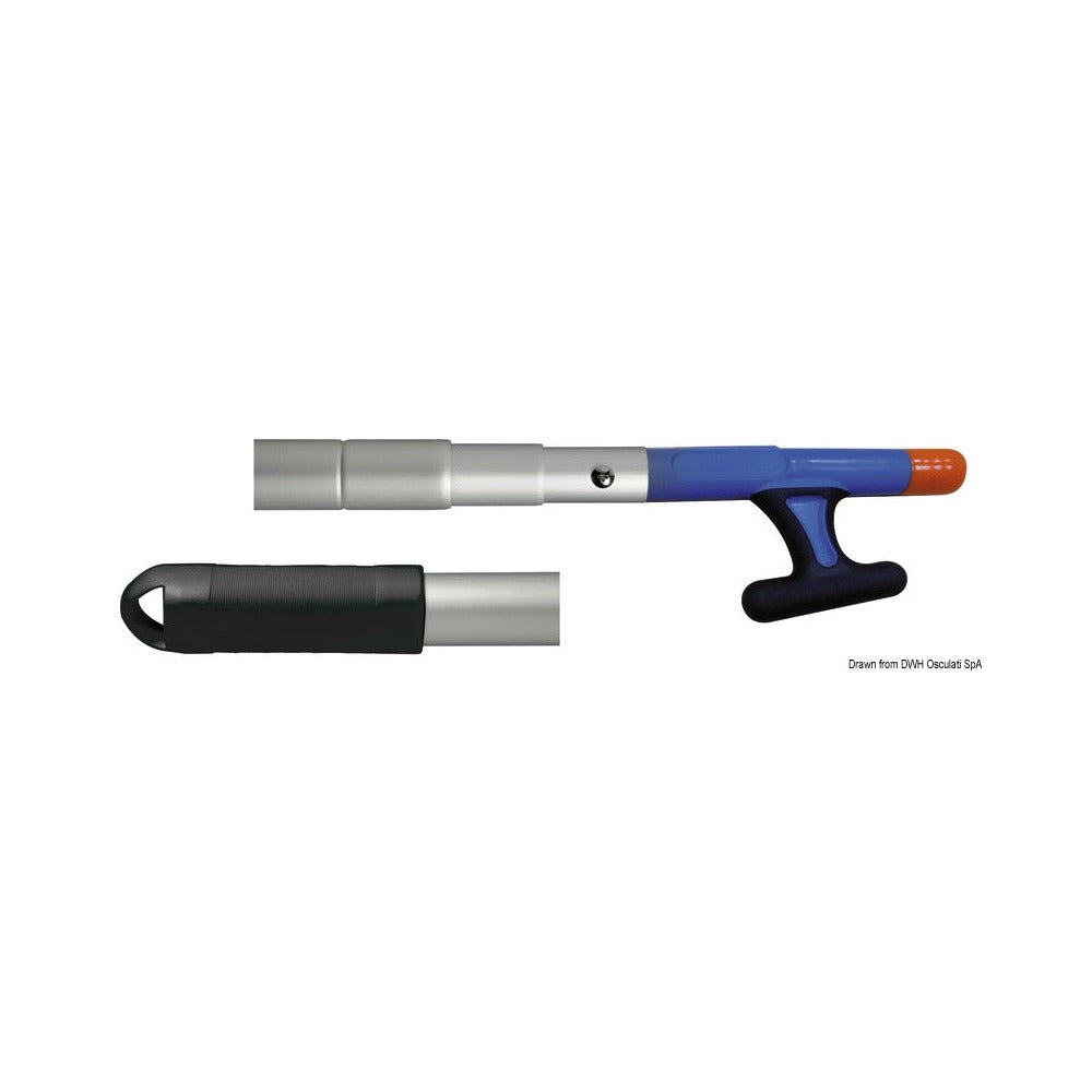 Professional boat hook with rubber head