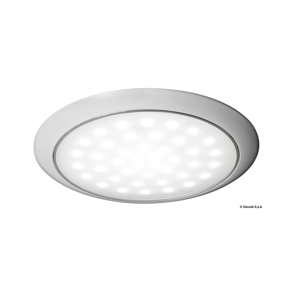 LED ceiling light, reduced overhang