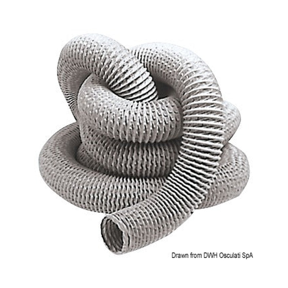 Metal-reinforced fiberglass and PVC hose for elect