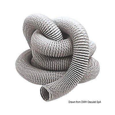 Metal-reinforced fiberglass and PVC hose for elect