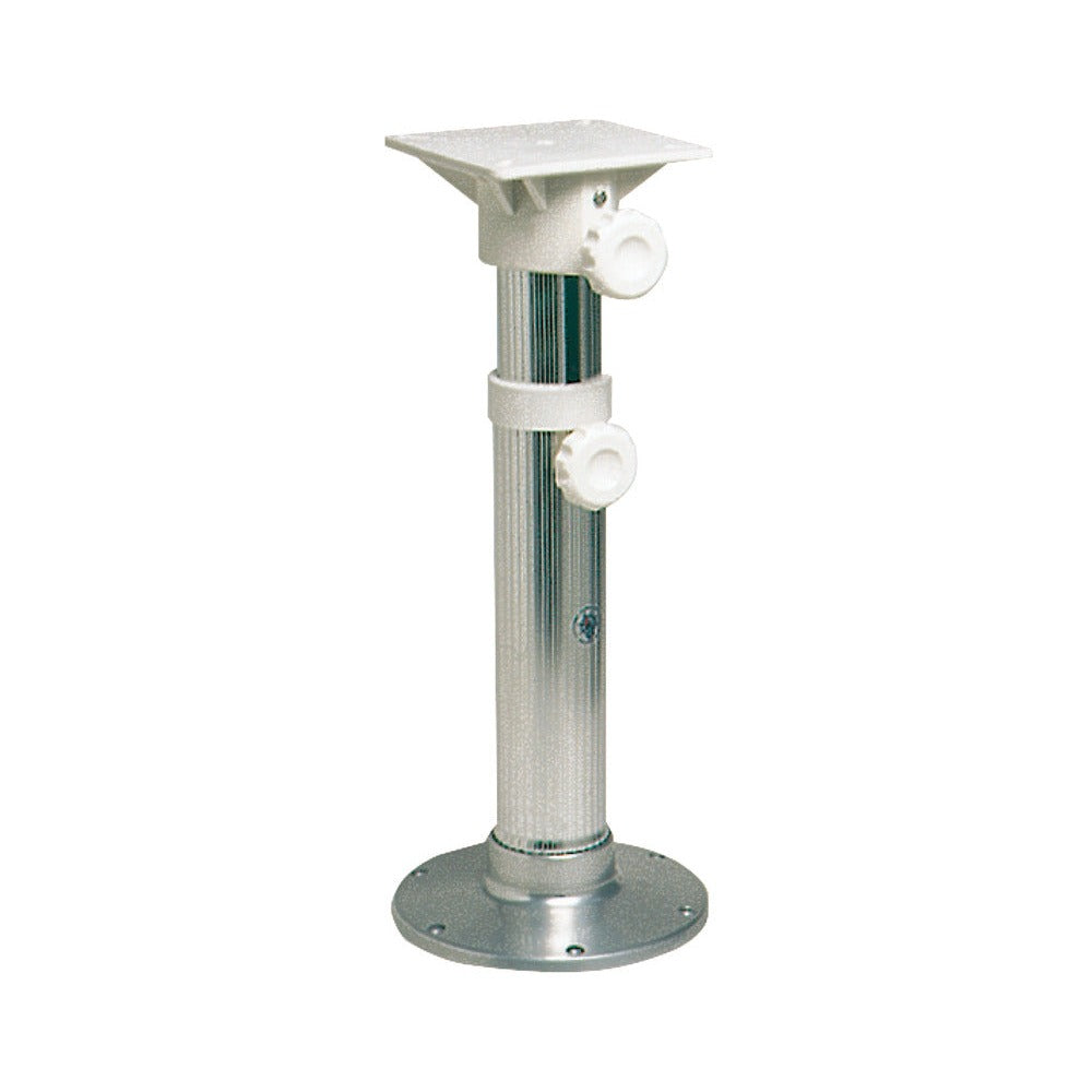 Anodized aluminium swivel pedestal with seat mount