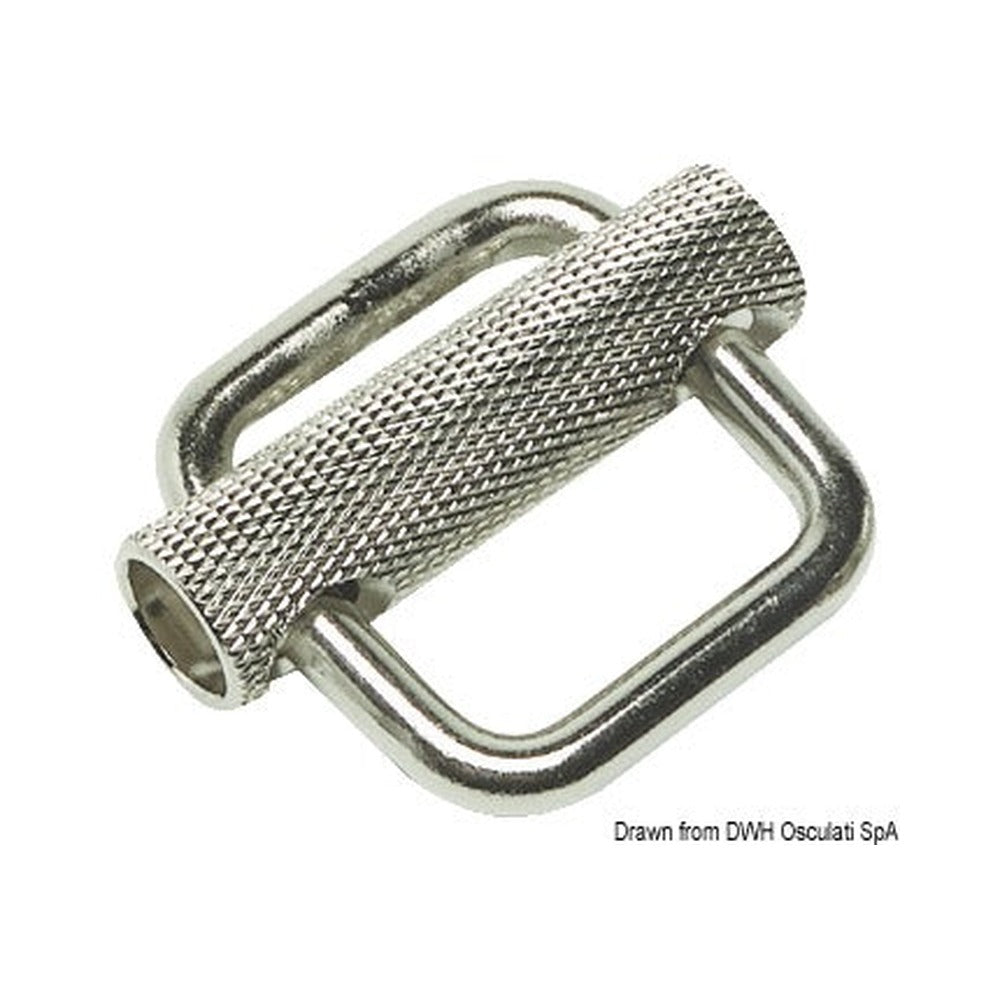 Stainless steel buckle with slider