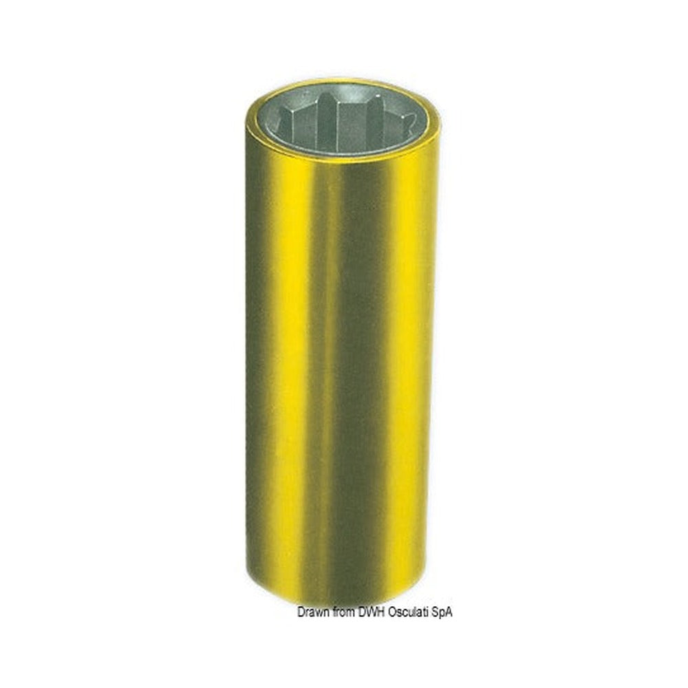 Shaft line bushings with brass external frame. Ext