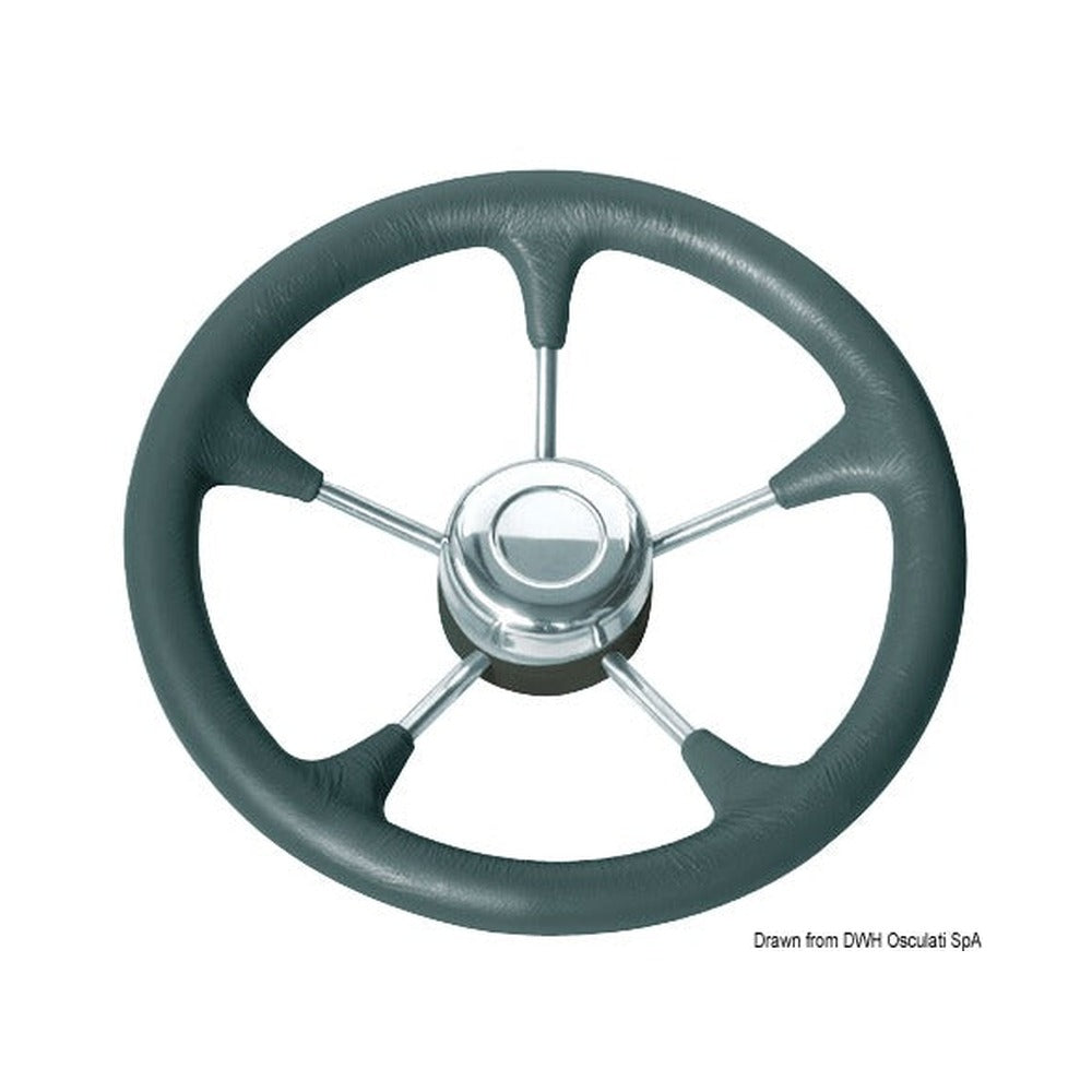 Soft polyurethane steering wheels fitted with stai