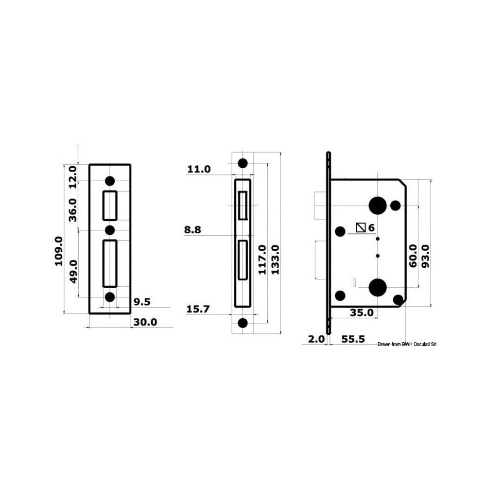 With Yale external lock, internal block