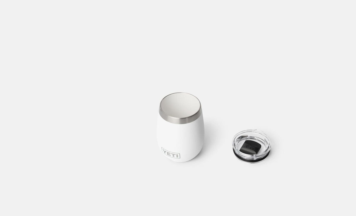 YETI Rambler 10 oz CL Wine MS White three-quarter view