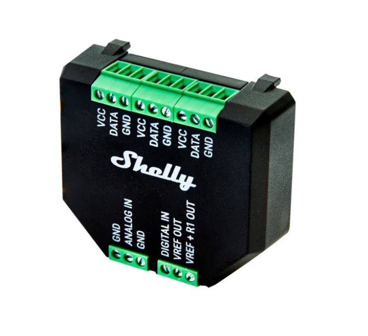 Shelly Plus Add-on sensor- och analoggränssnitt för Gen3/Gen4-reläer