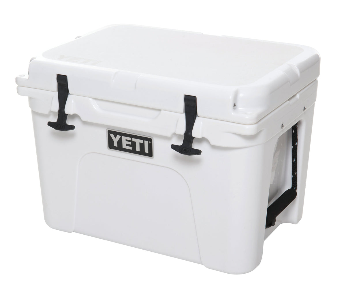 YETI Tundra 35, White, three-quarter view