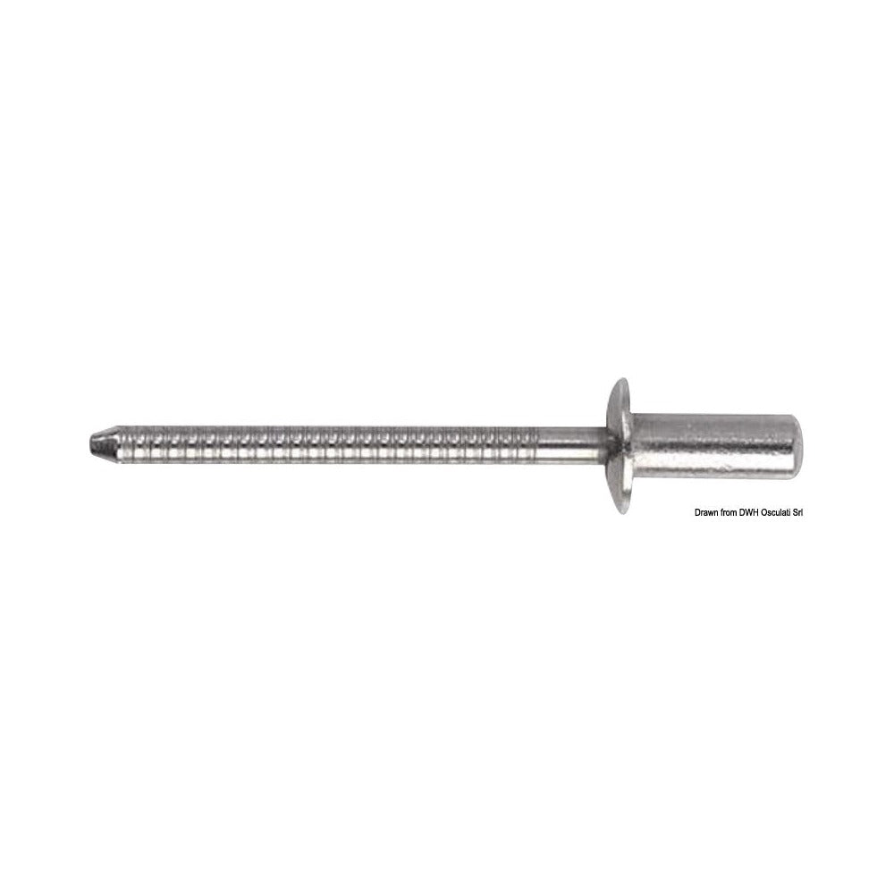 Stainless steel rivet, normal head