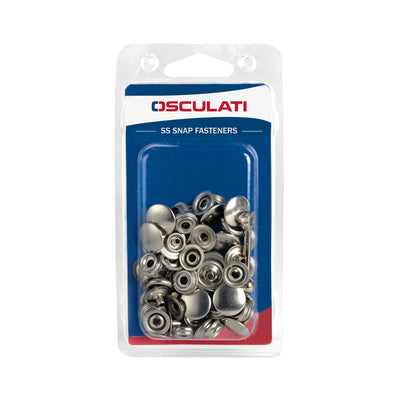 Snap fasteners made of stainless steel