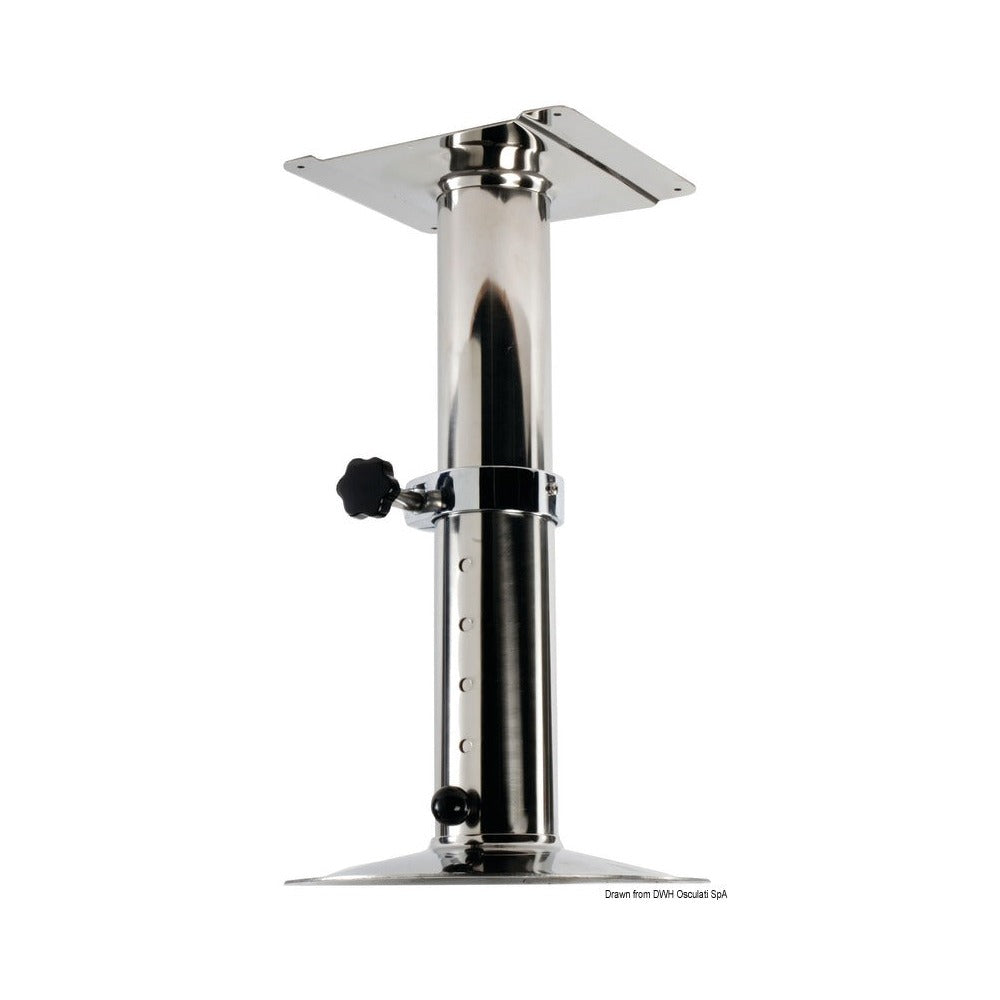 Universal telescopic swivelling pedestal