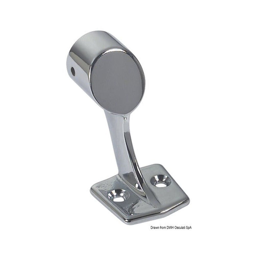 Handrail bracket with rectangular base plate