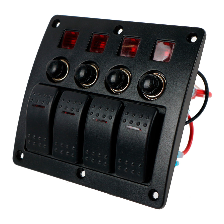 Switch Panel 12 V with Circuit Breakers