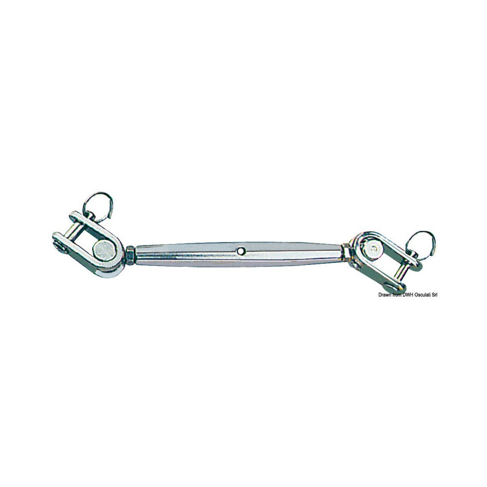Turnbuckle with two articulated jaws