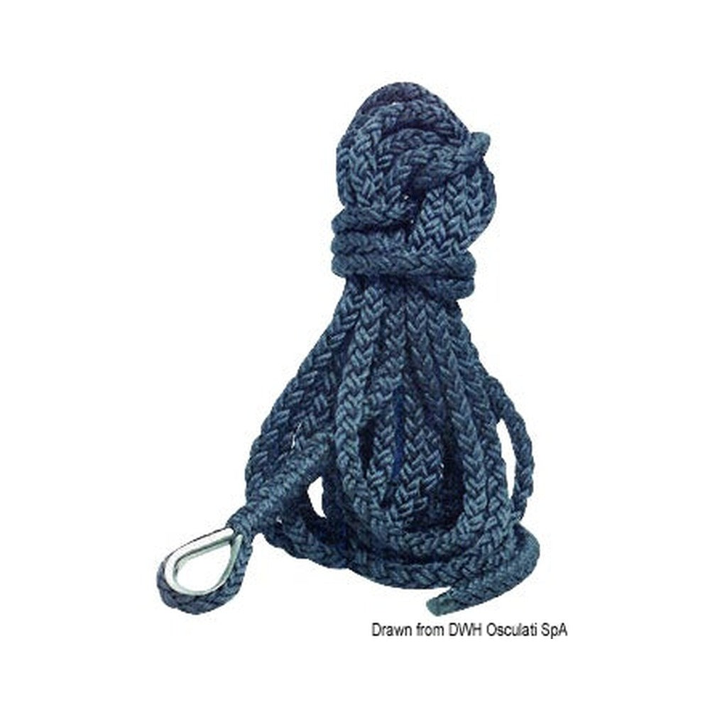 High-strength spliced mooring line