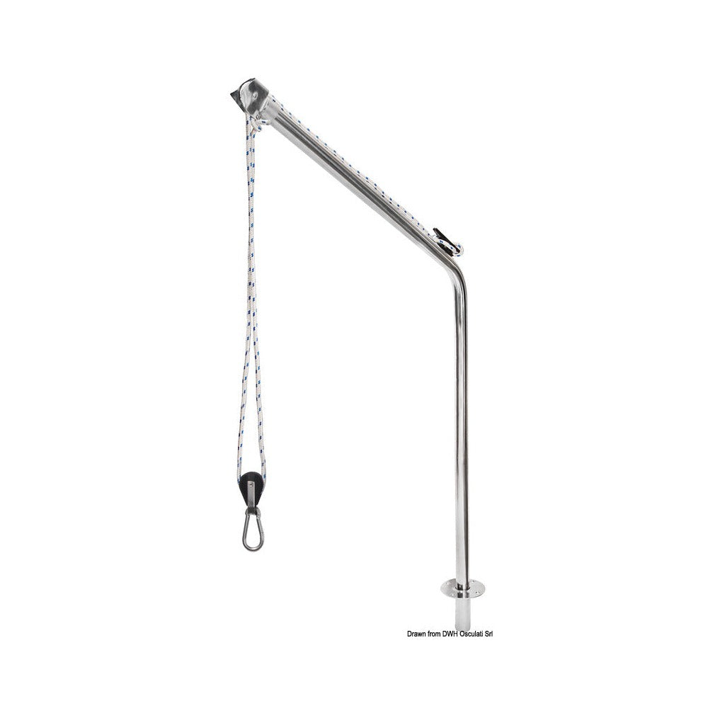 Stainless steel davit