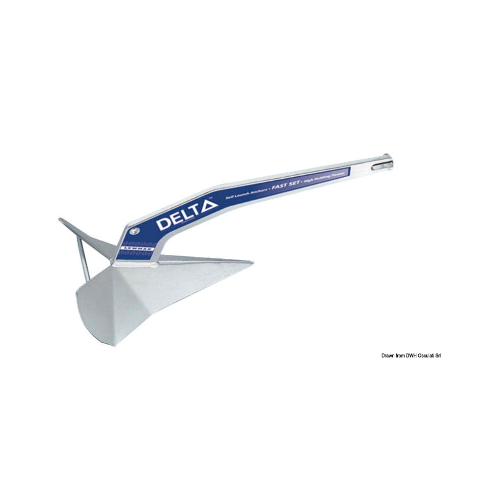 LEWMAR Delta® zinc-plated steel anchor