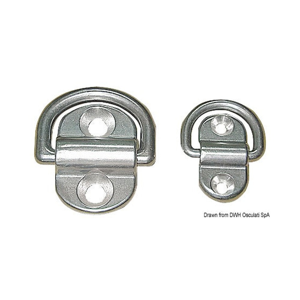 Folding pad-eye and plate, two bores