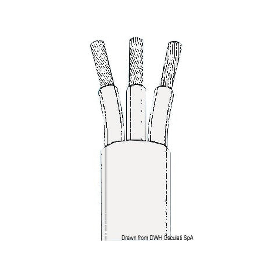 Marin elkabel av koppar med extra-isolerande PVC-mantel
