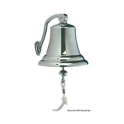 Type-approved chromed brass bell