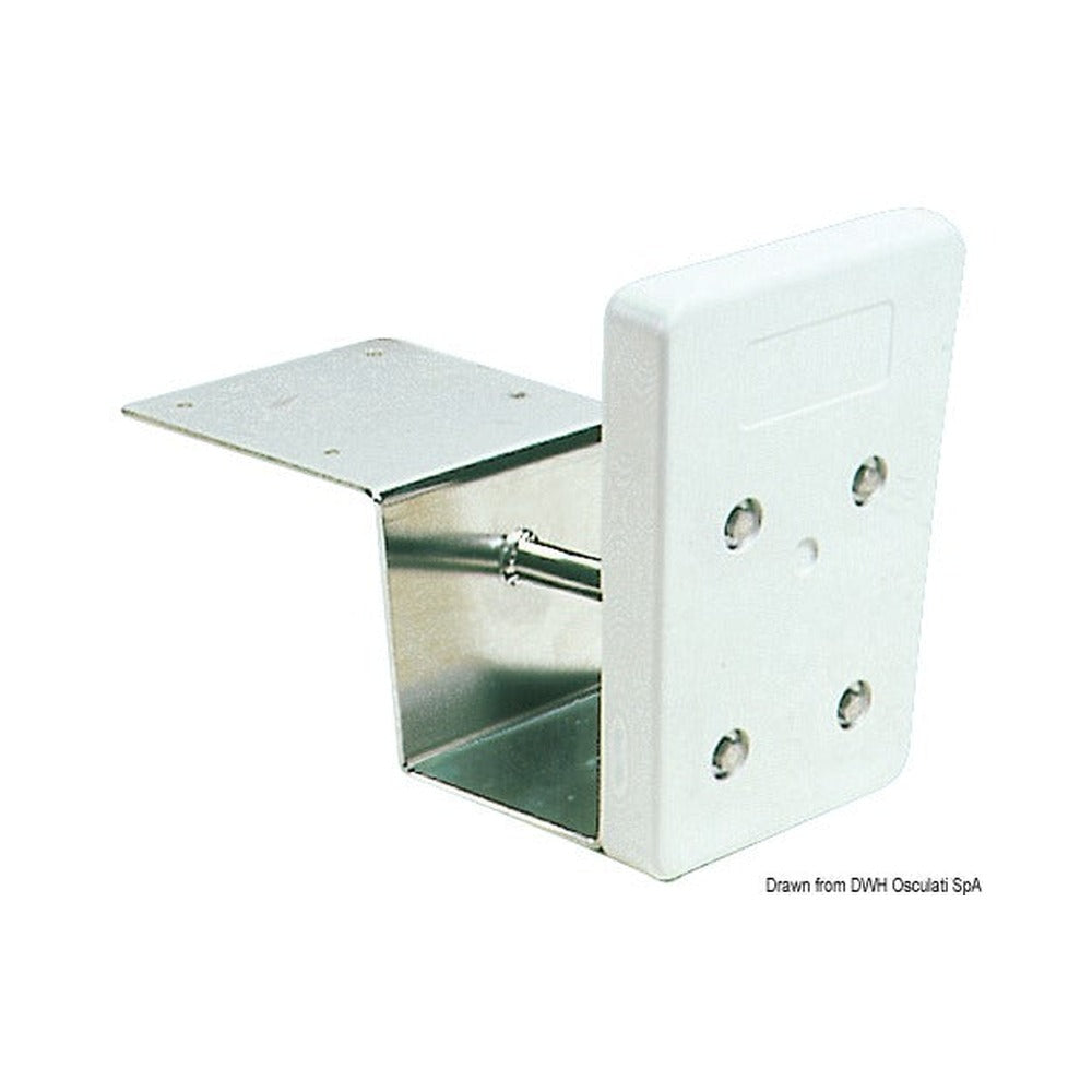 Auxiliary outboard engine bracket for stern mounti