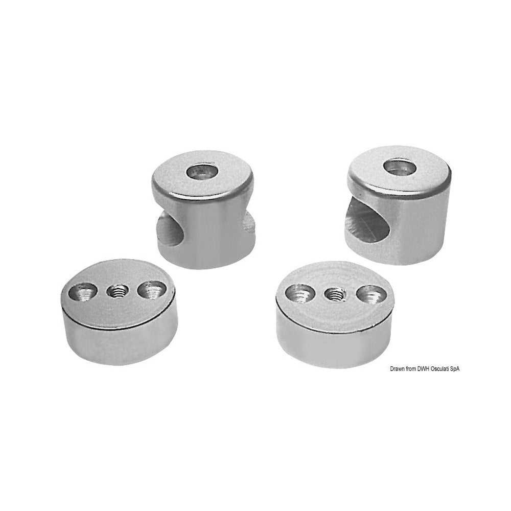Handrail terminal for upper fastening