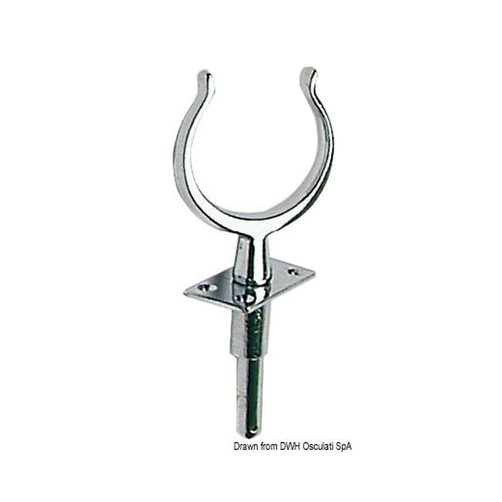 Chromed brass rowlocks for inflatable tender
