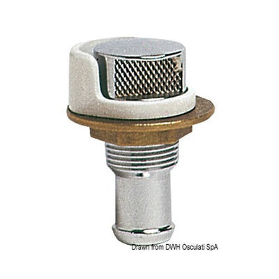 Chromed brass fuel vent