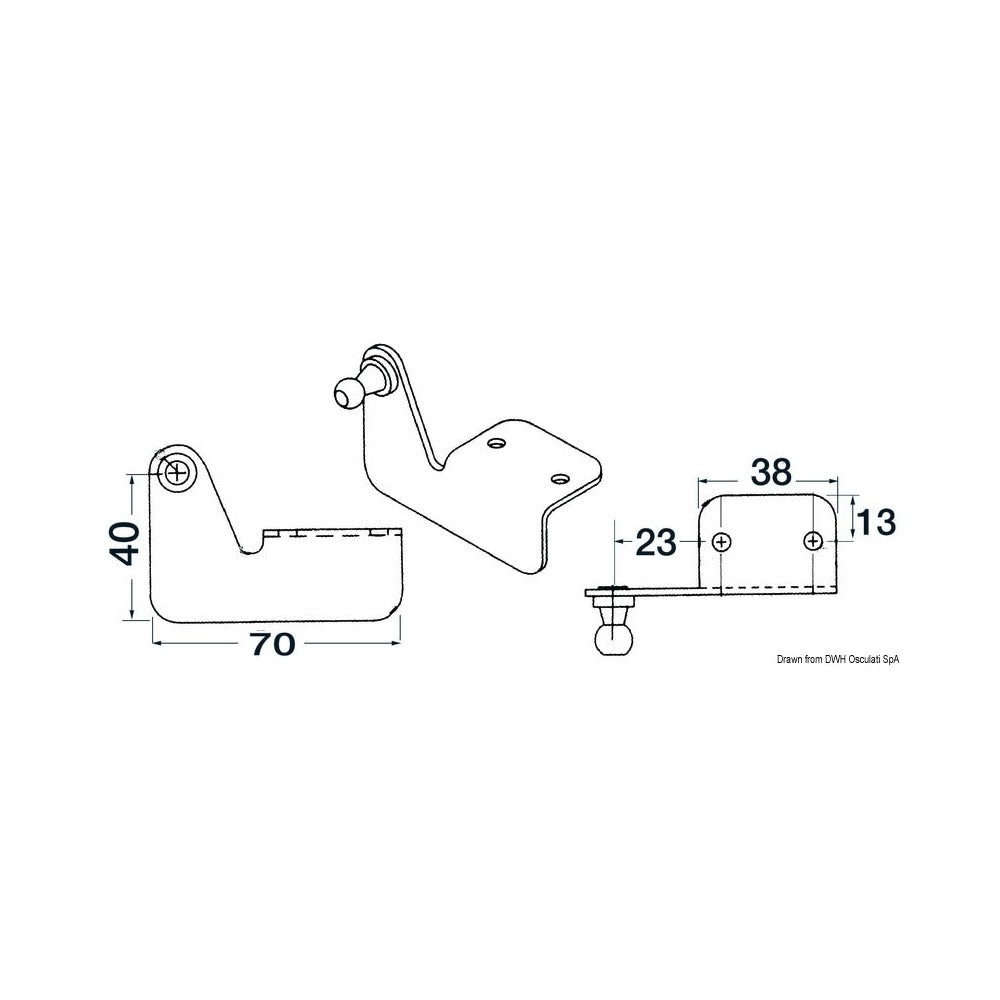 Fastening plates, angle emossed version