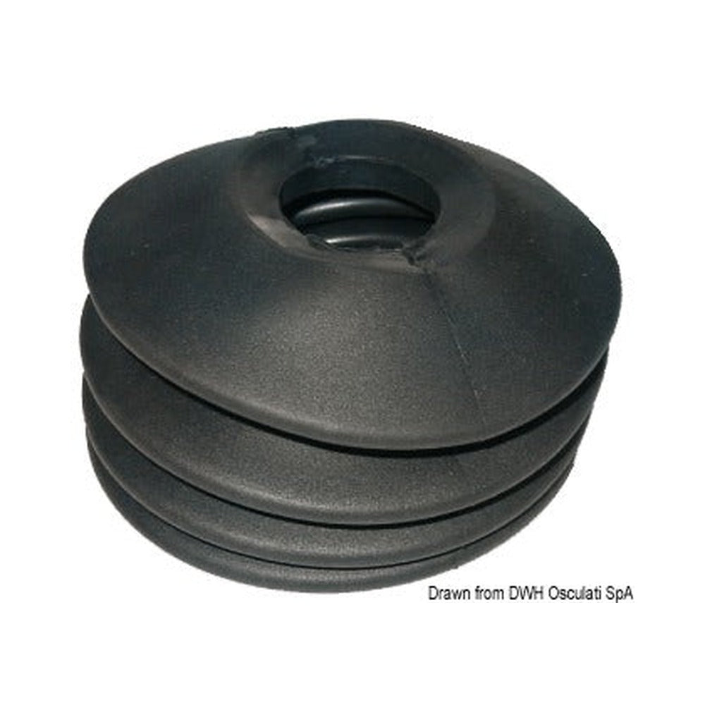 Rubber bellows for tow hook