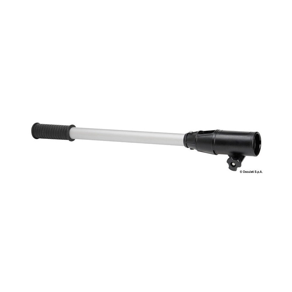 Extension rod for outboard engine steering