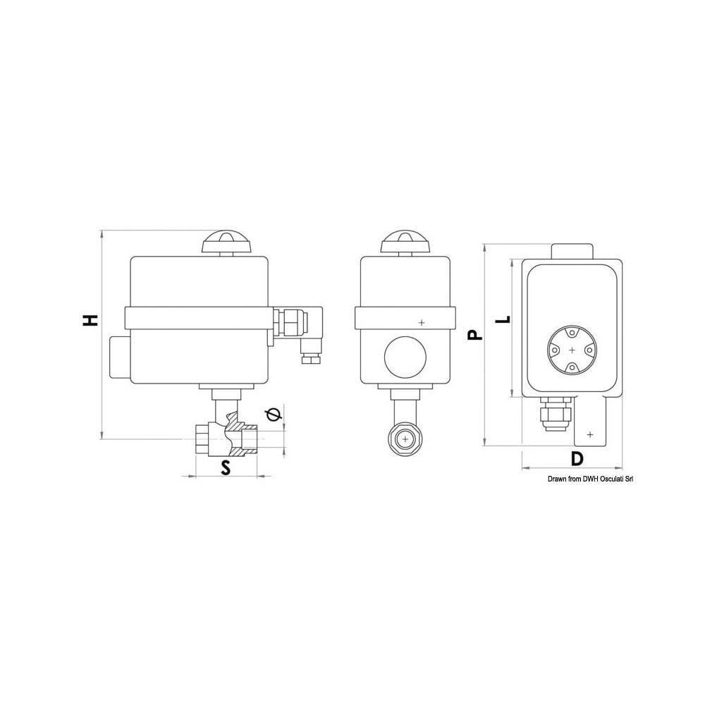 Remote electrocontrolled ball valves PN40