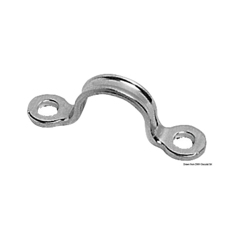 Forged eye bridges with central rib