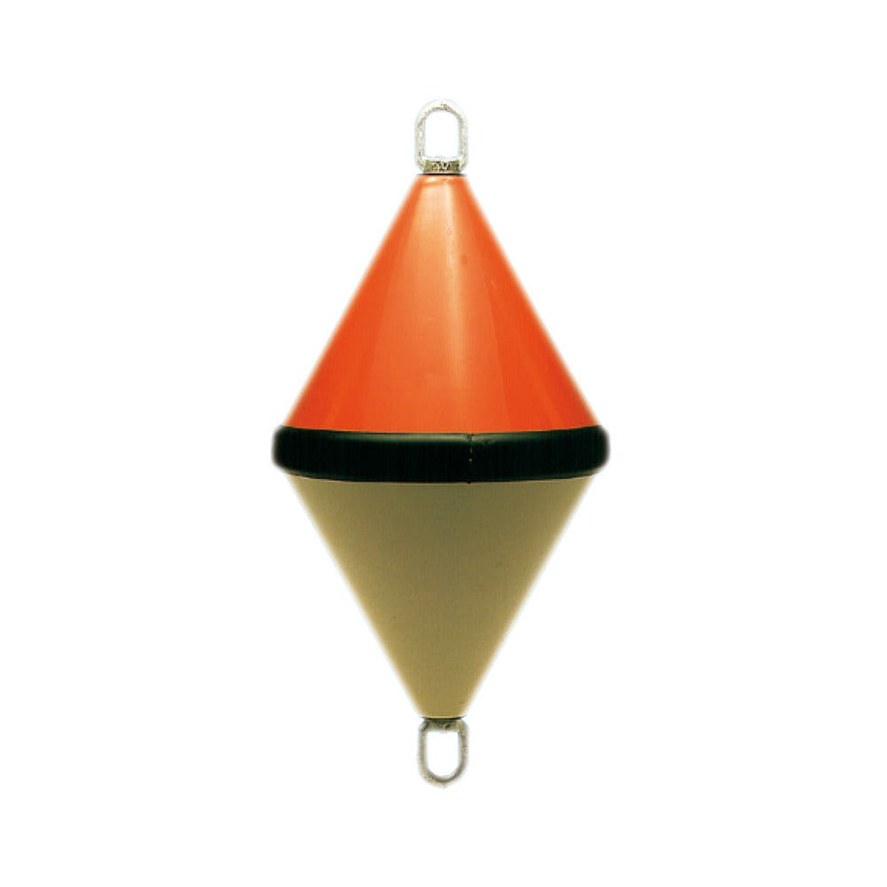 Two-cone reinforced ABS bicoloured buoy