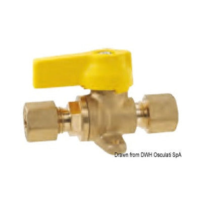 Shut-off valve with fixing plate