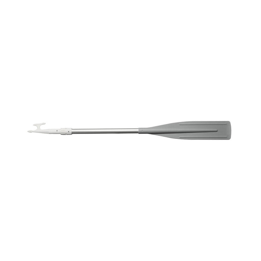 Demountable telescopic oar with boat hook