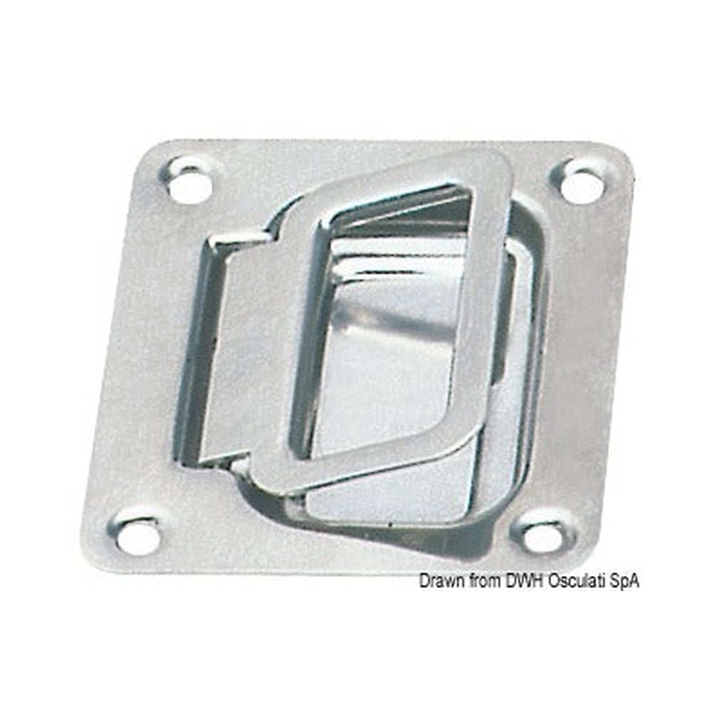 Polished stainless steel handle