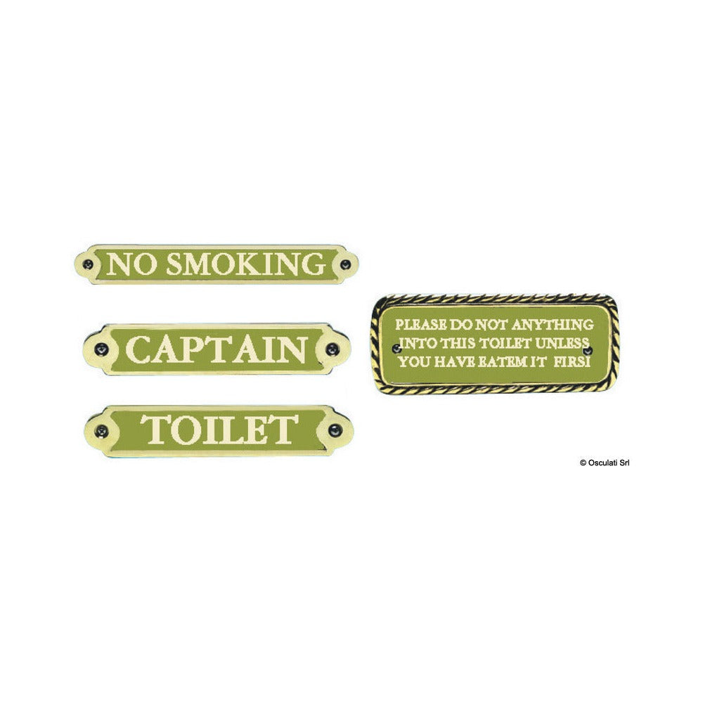 OLD MARINA plate for onboard rooms