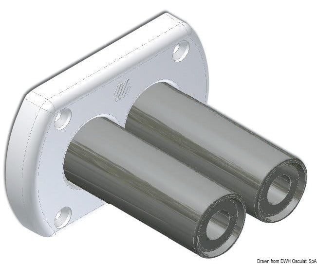 Bulkhead troughout twin bush, waterproof