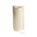 Winch handle pocket made of fabric