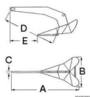 LEWMAR Delta® DTX stainless steel anchor