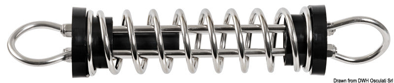 Kiillotettu ruostumattomasta teräksestä valmistettu kiinnitysjousi