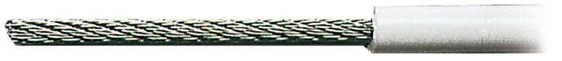 Cables made of AISI 316 stainless steel coated with white PVC