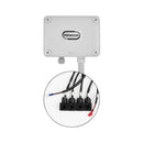 Radio control with fixed panel and central unit fo