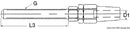 Terminals for fitting into tensioners with right metric screw threads
