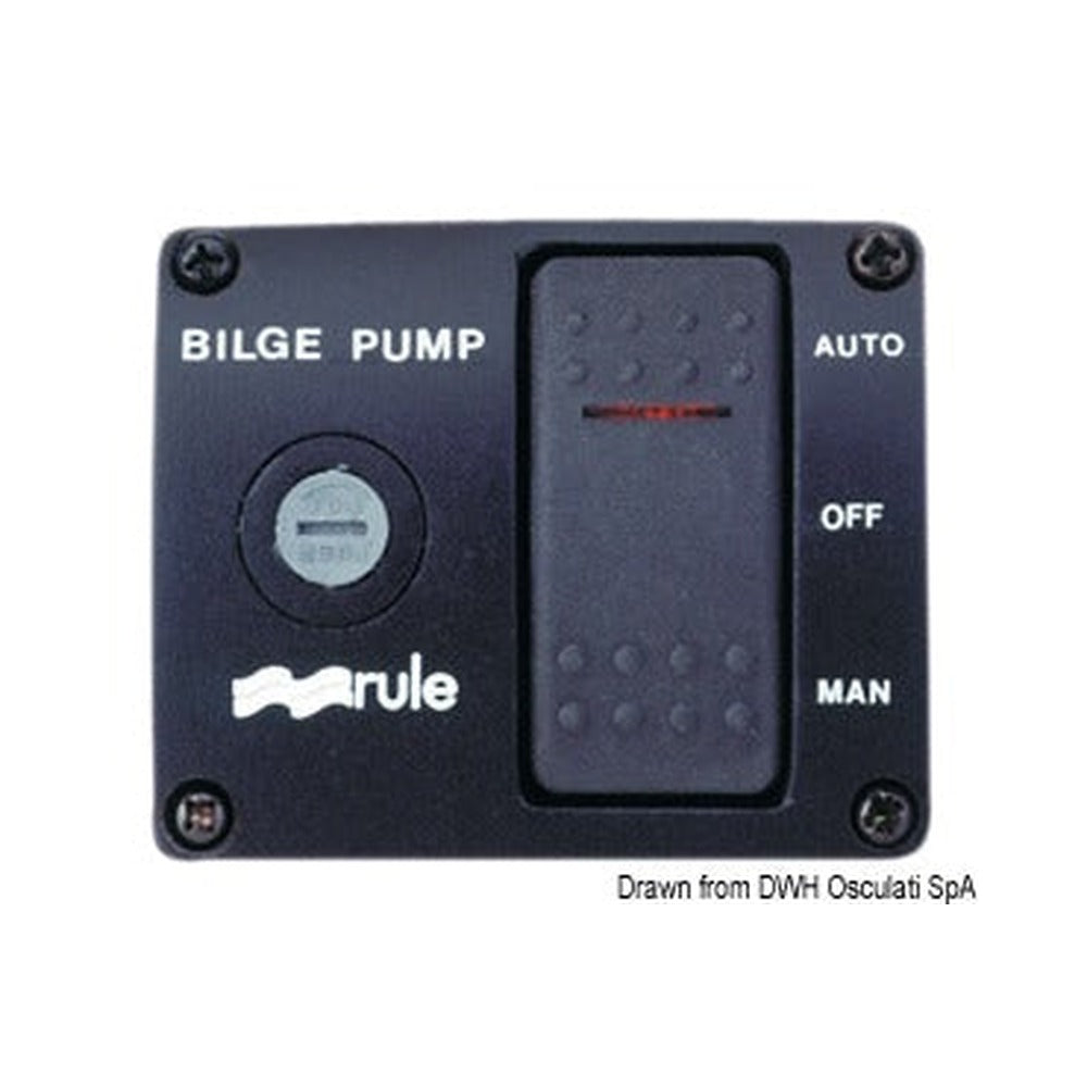 RULE panel switch for De Luxe bilge pumps