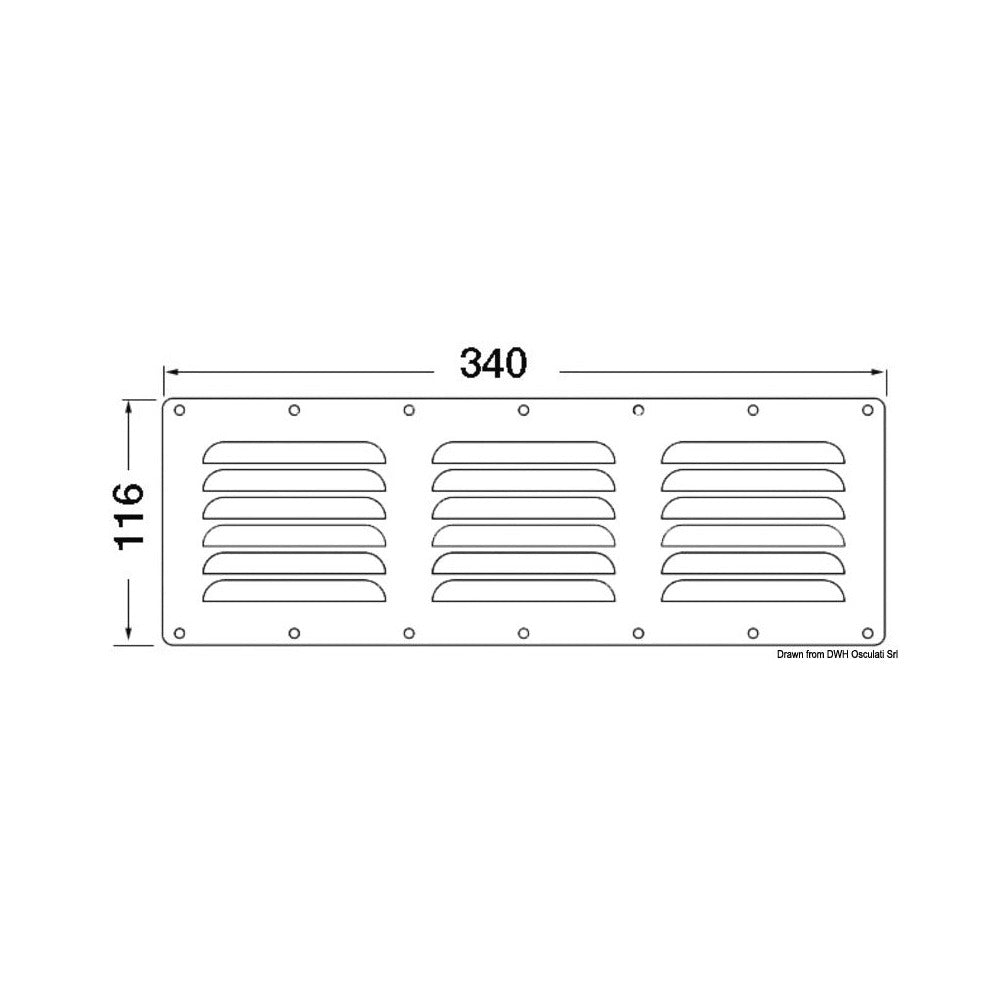 Rectangular Louvred Vents