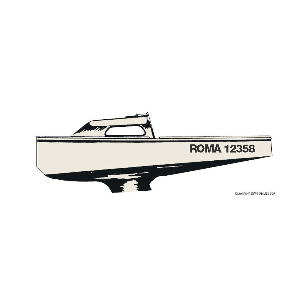 Self-adhesive letters for registration plate - Sel