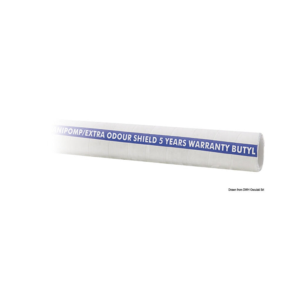 Sanipomp-extra odour-resistant rubber tube for WC
