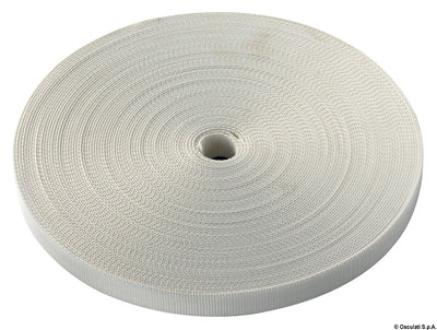 High-strength polyester webbing band